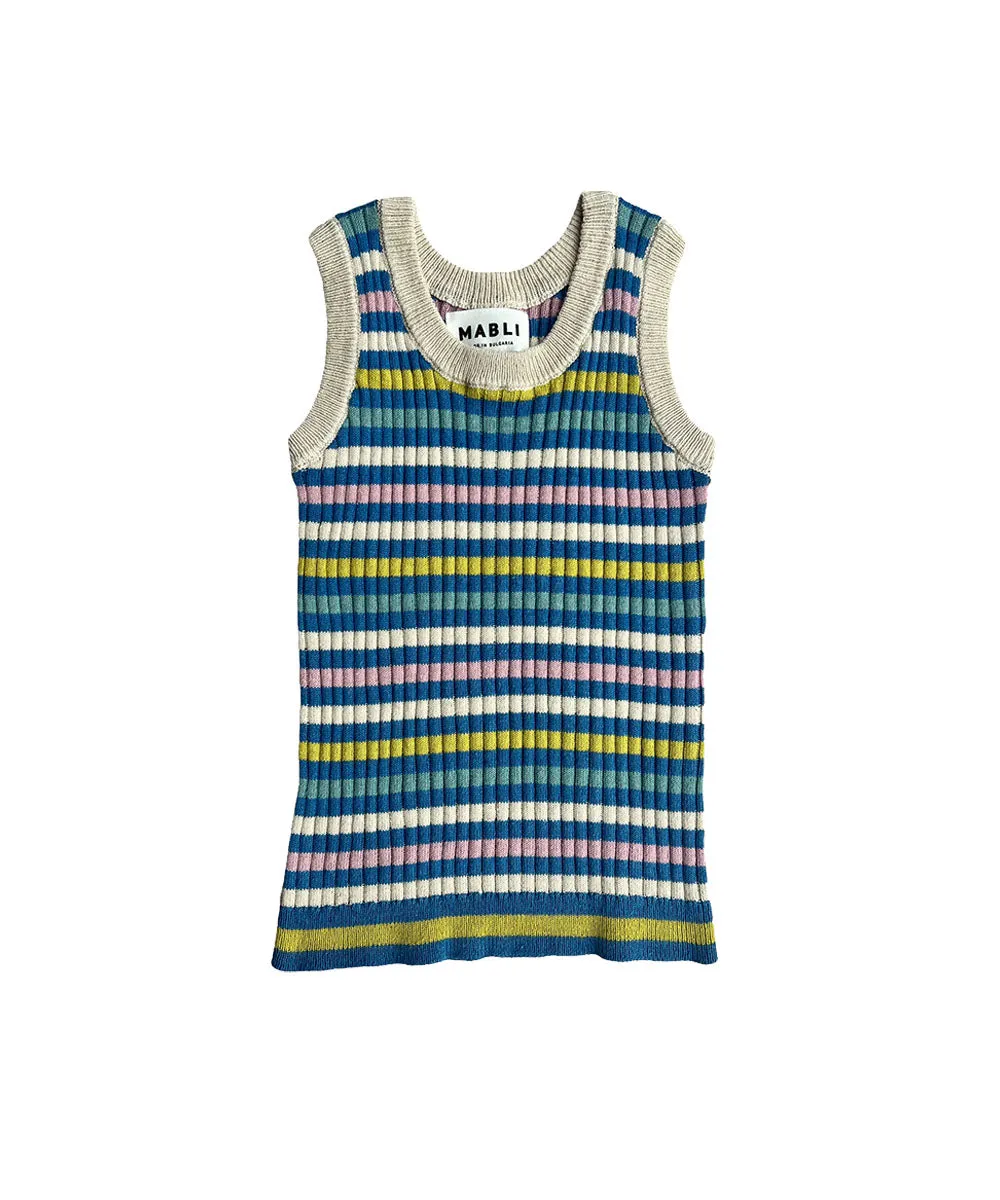 Aeron Tank Cobalt Stripe - Child