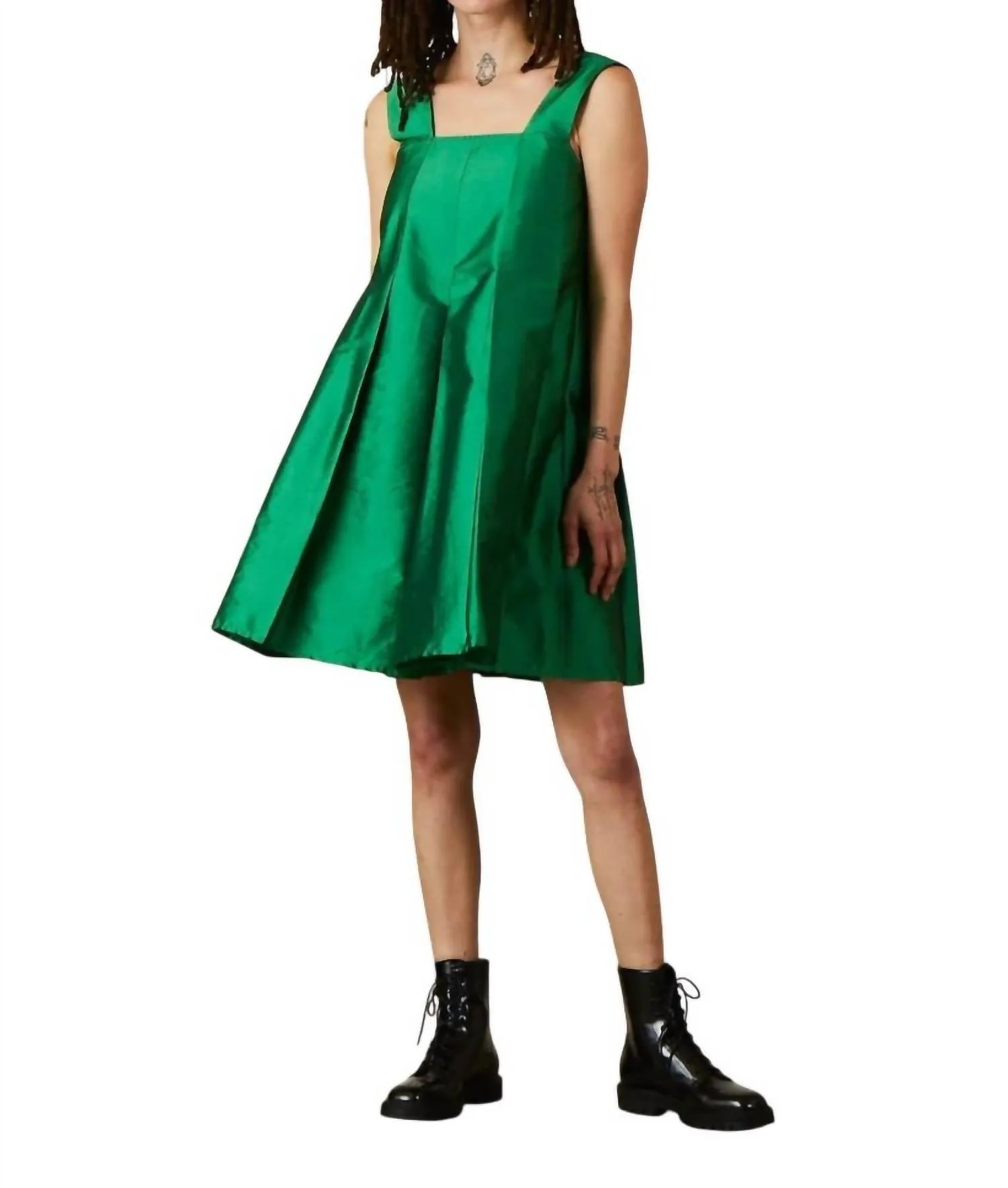 Ali Golden - Pleated Mini Dress
