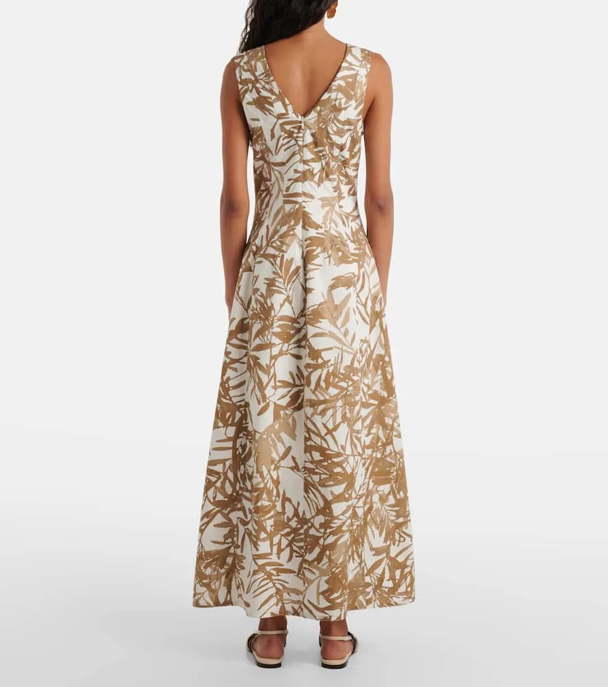 Brunello Cucinelli Printed cotton maxi dress