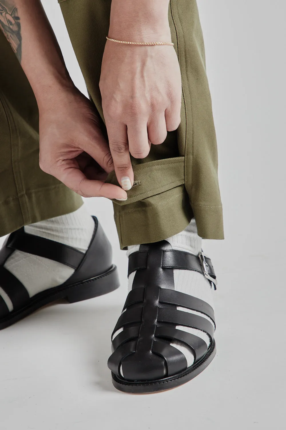 Cotton Serge 47 Pants - Olive