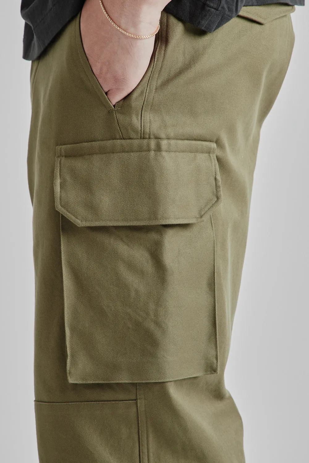 Cotton Serge 47 Pants - Olive