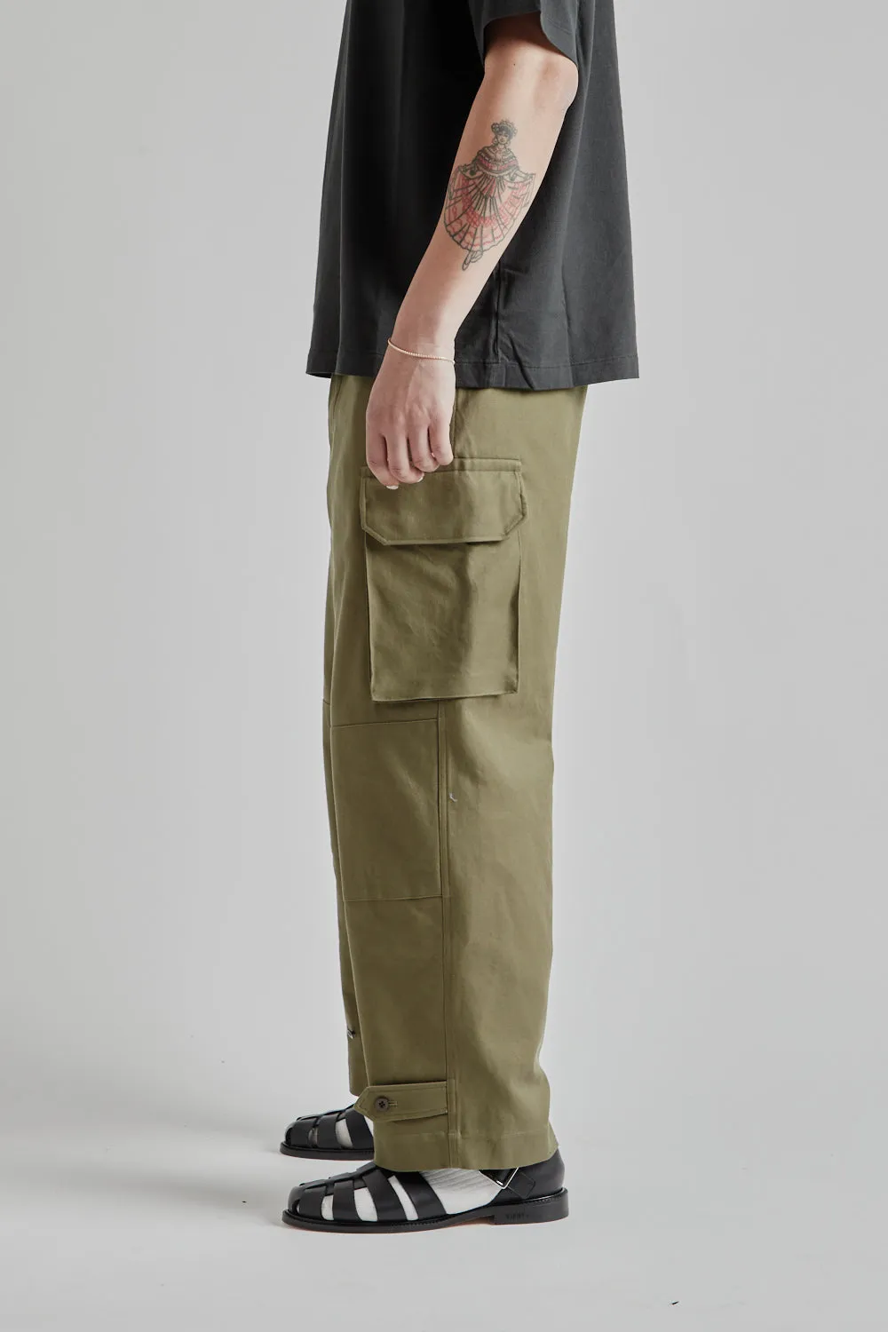 Cotton Serge 47 Pants - Olive