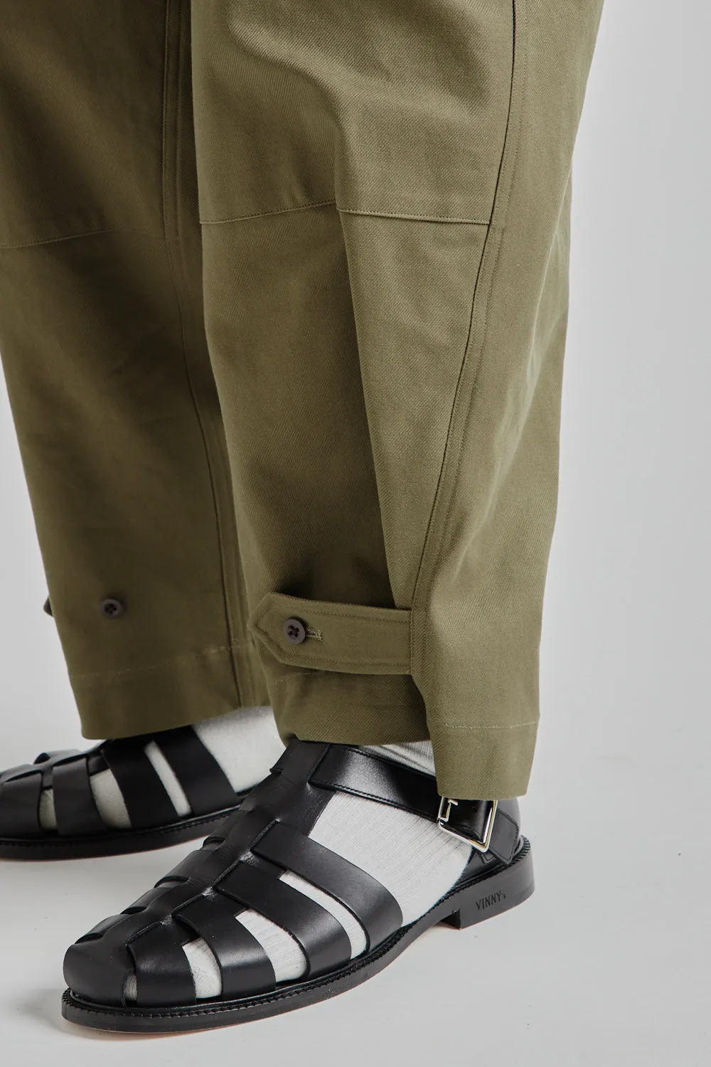 Cotton Serge 47 Pants - Olive