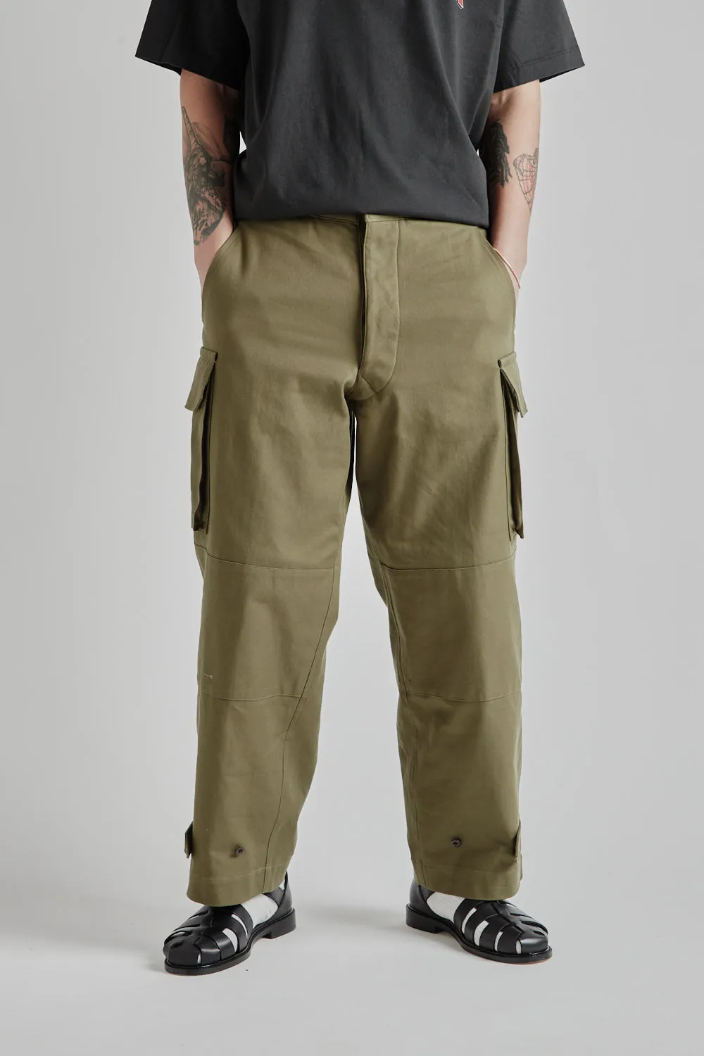 Cotton Serge 47 Pants - Olive