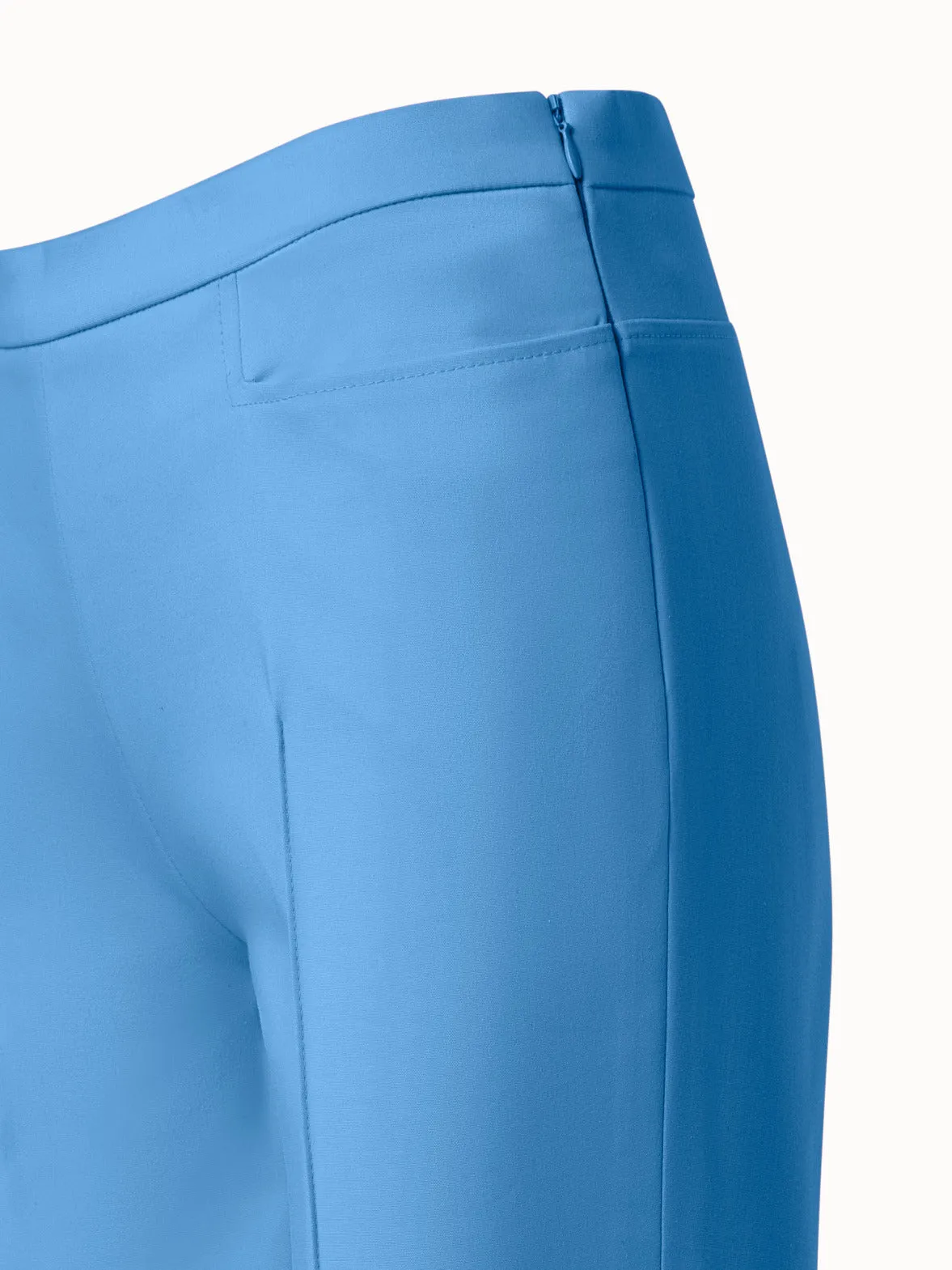 Cropped Straight Cotton Techno Stretch Pants