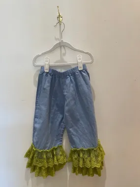 (Kids 6) Comfy Pants w/Lace Bottoms