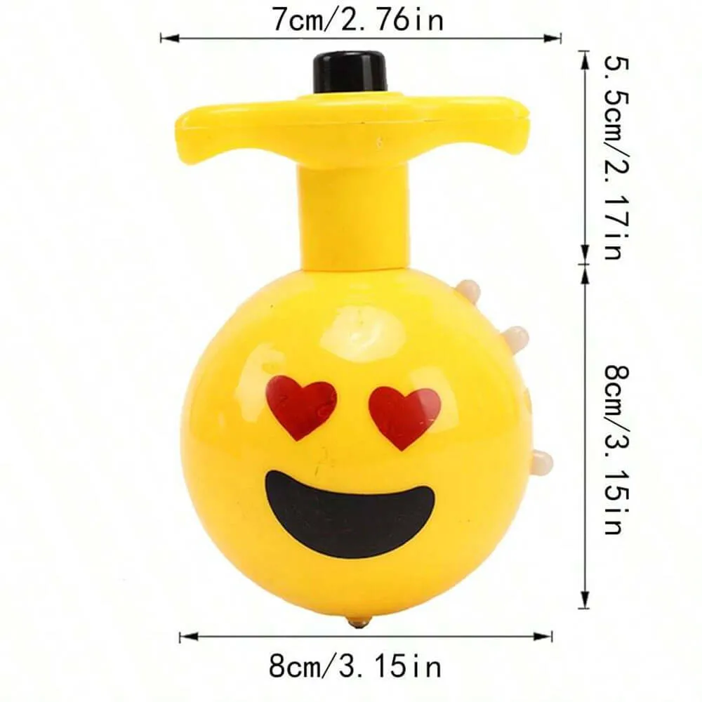 LED CUTE EMOJI GYROSCOPE SPINNING TOY