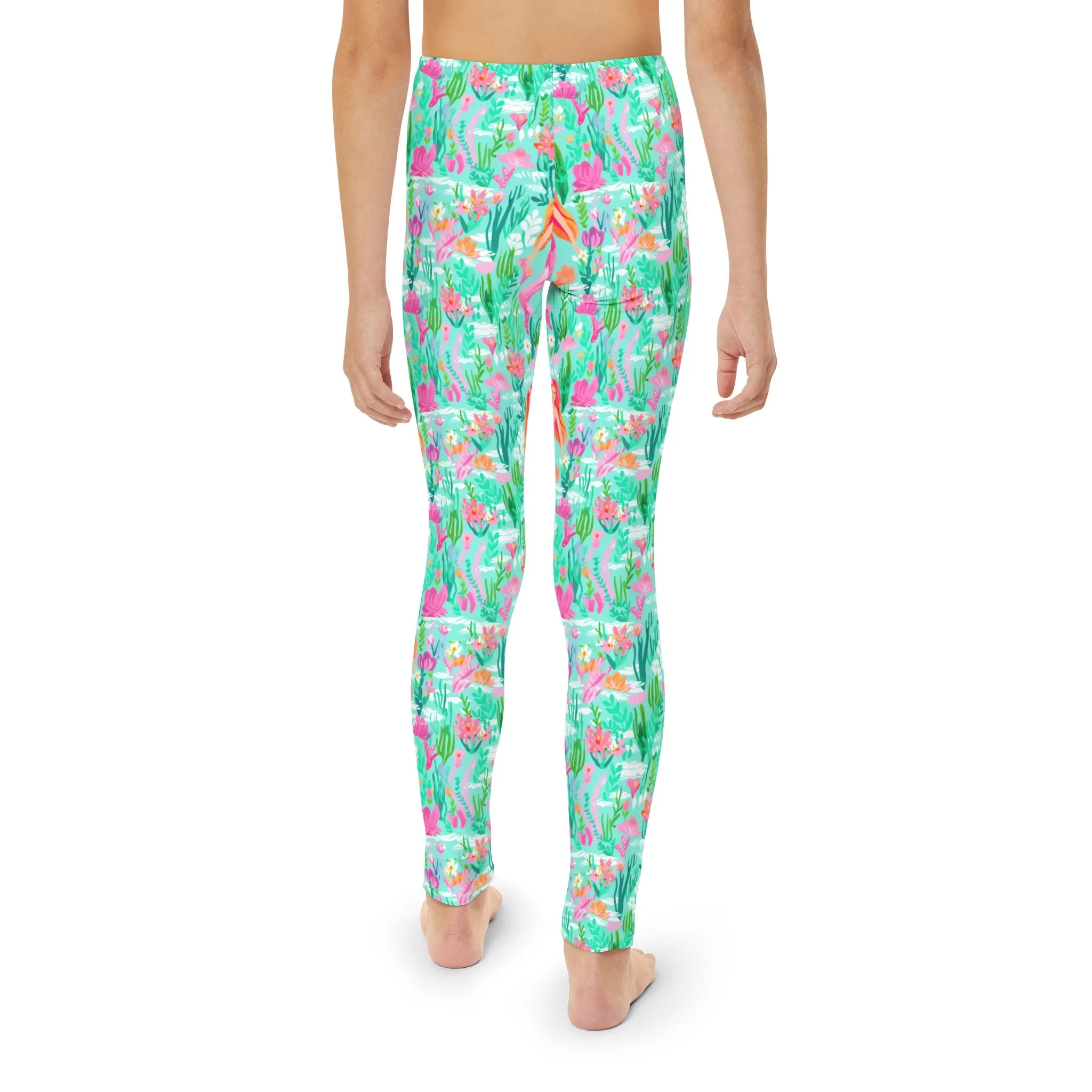 Mermaid Lagoon Leggings-Youth Full-Length Leggings
