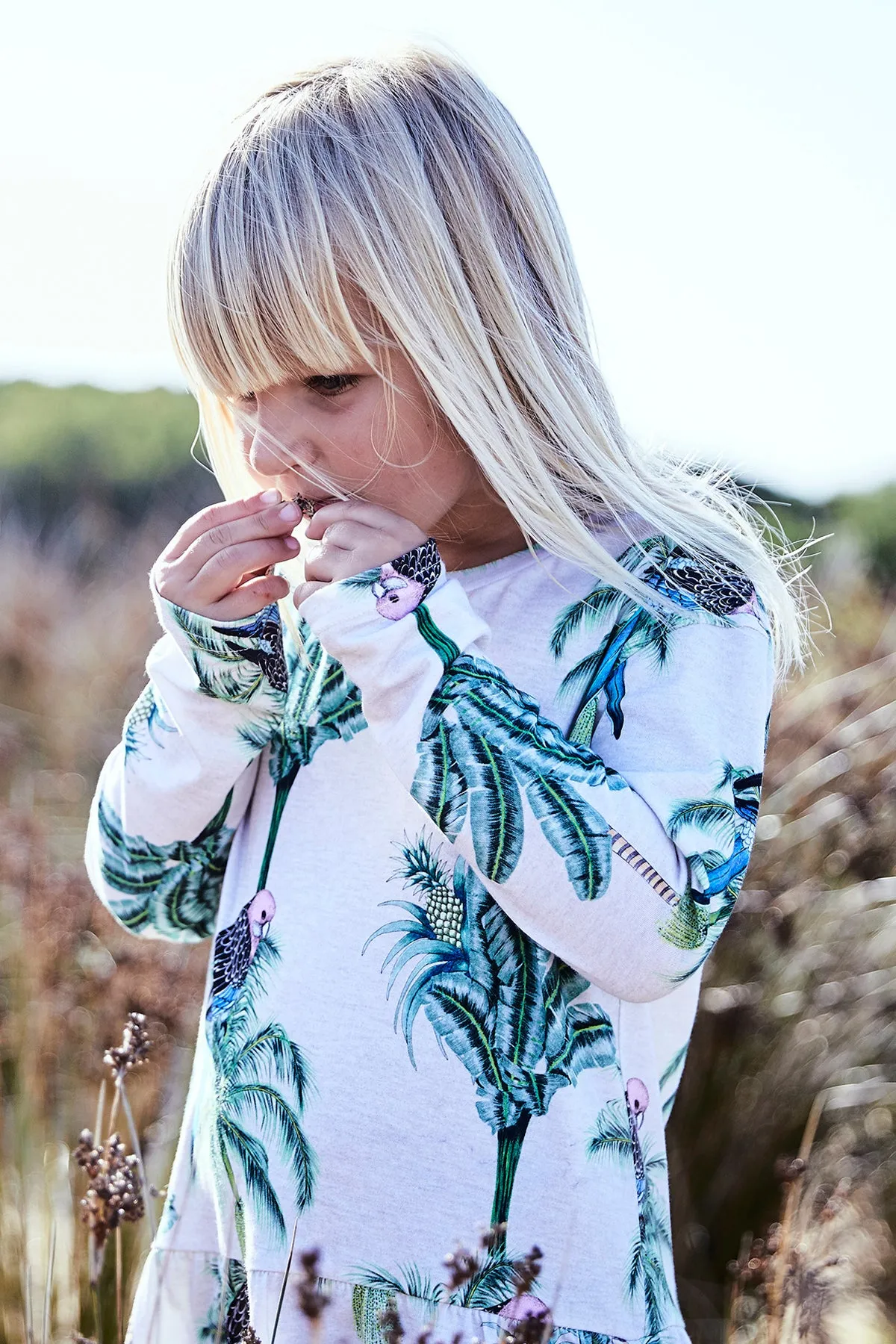 Munster Kids Tash Girls Dress - Oatmeal