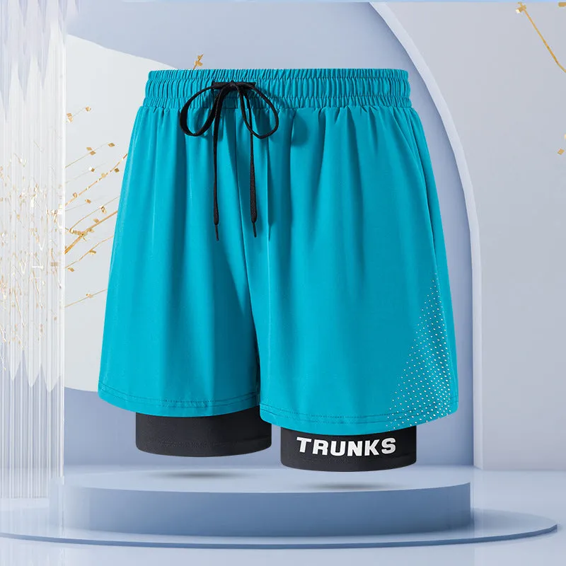 Professional men's double-layer boxer shorts suit🛒
