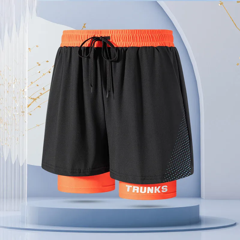 Professional men's double-layer boxer shorts suit🛒
