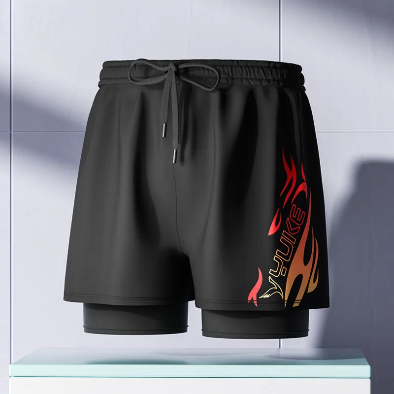 Professional men's double-layer boxer shorts suit🛒
