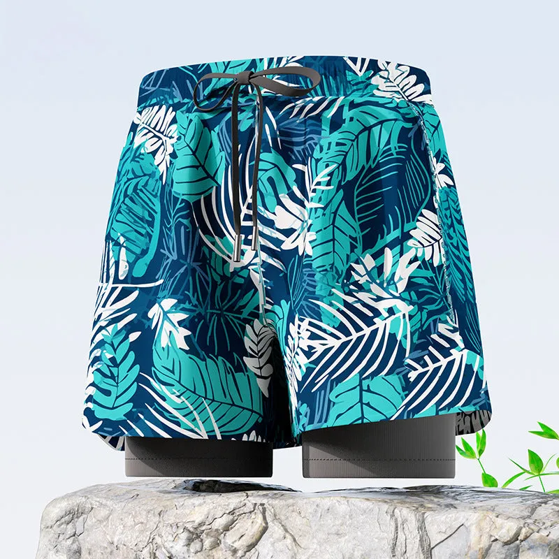 Professional men's double-layer boxer shorts suit🛒