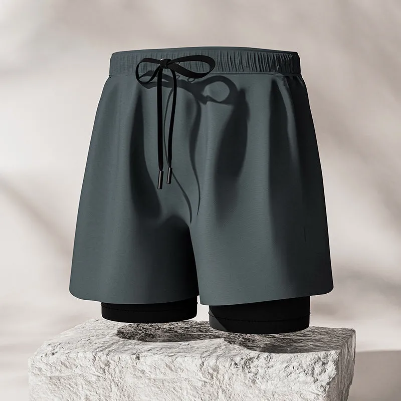 Professional men's double-layer boxer shorts suit🛒