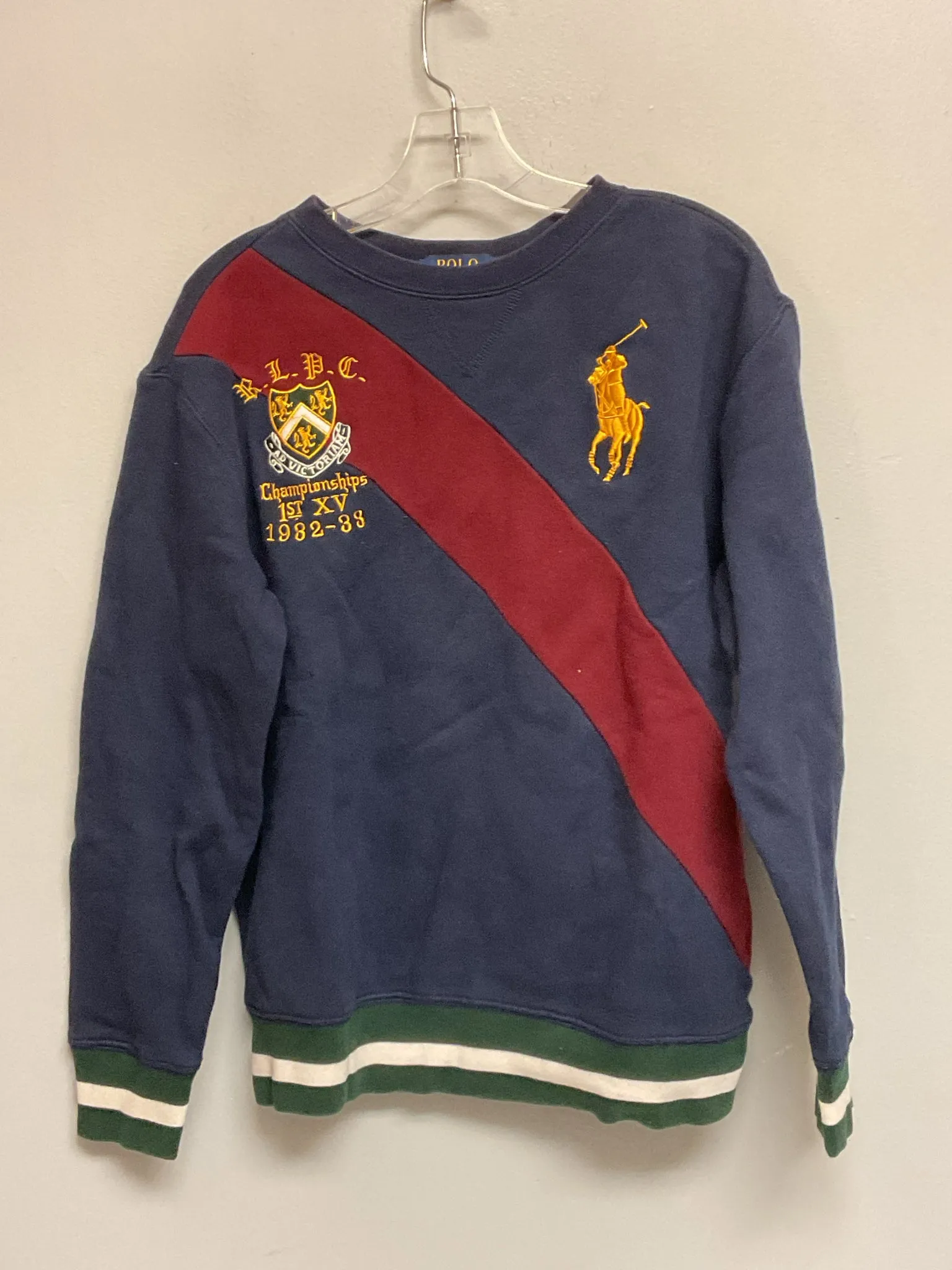 Ralph Lauren Size 10 Navy Cotton Big Boys Sweaters & Vests