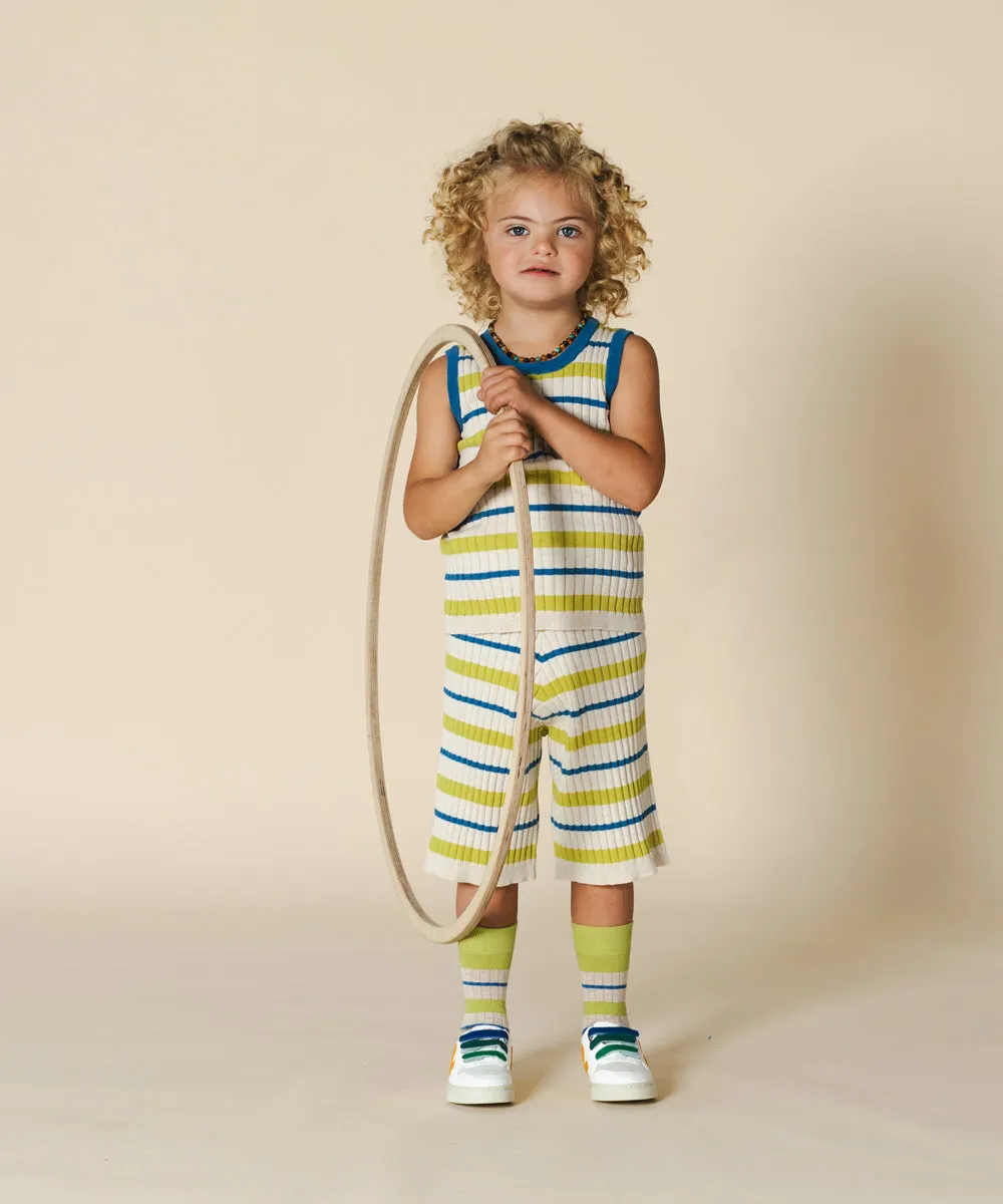 Tenby Board Shorts Apple Stripe - Child