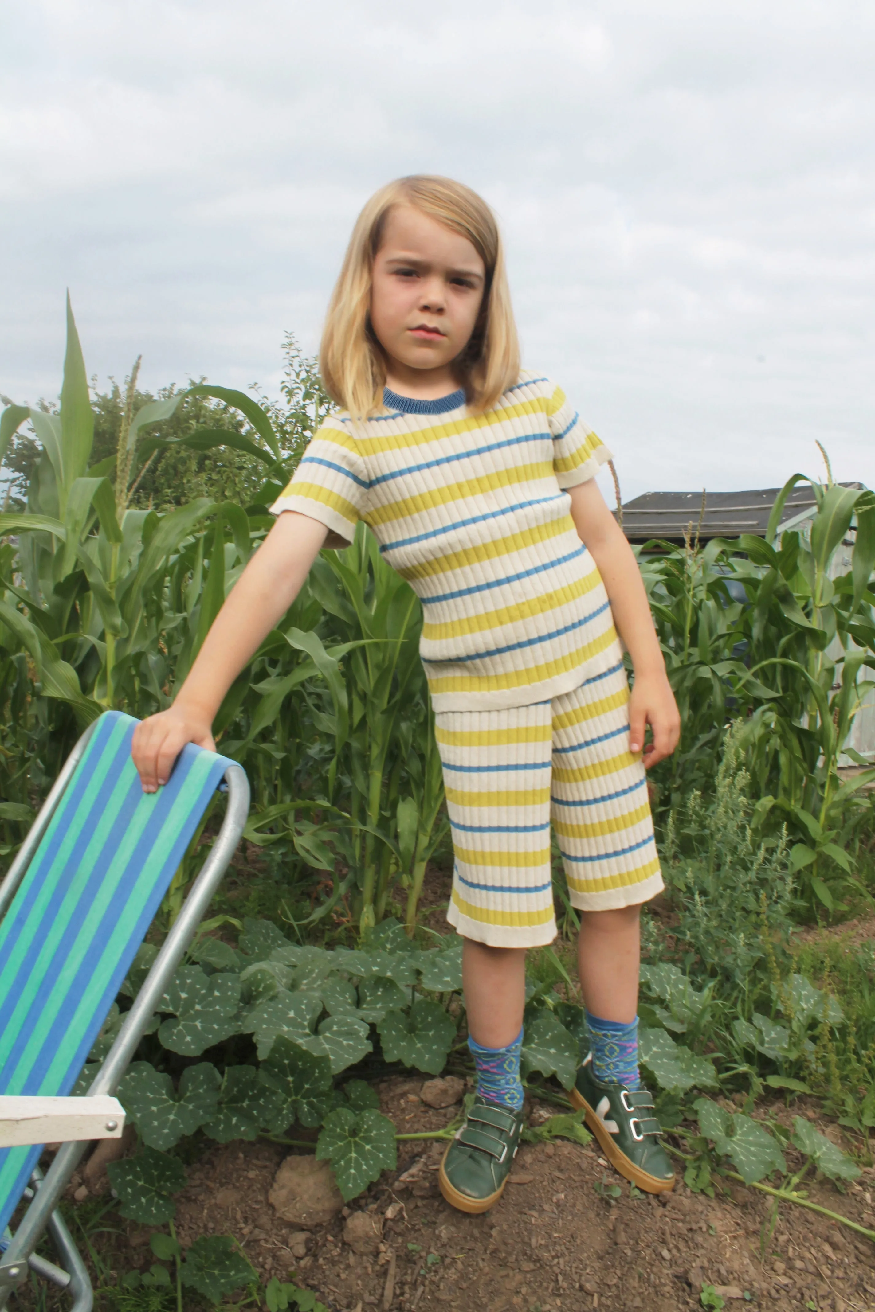 Tenby Board Shorts Apple Stripe - Child