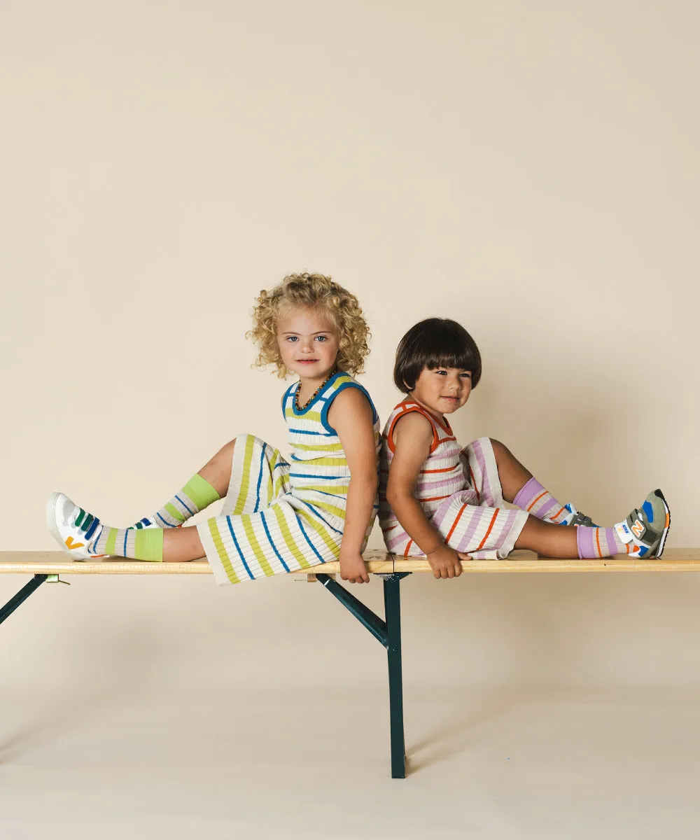 Tenby Board Shorts Apple Stripe - Child