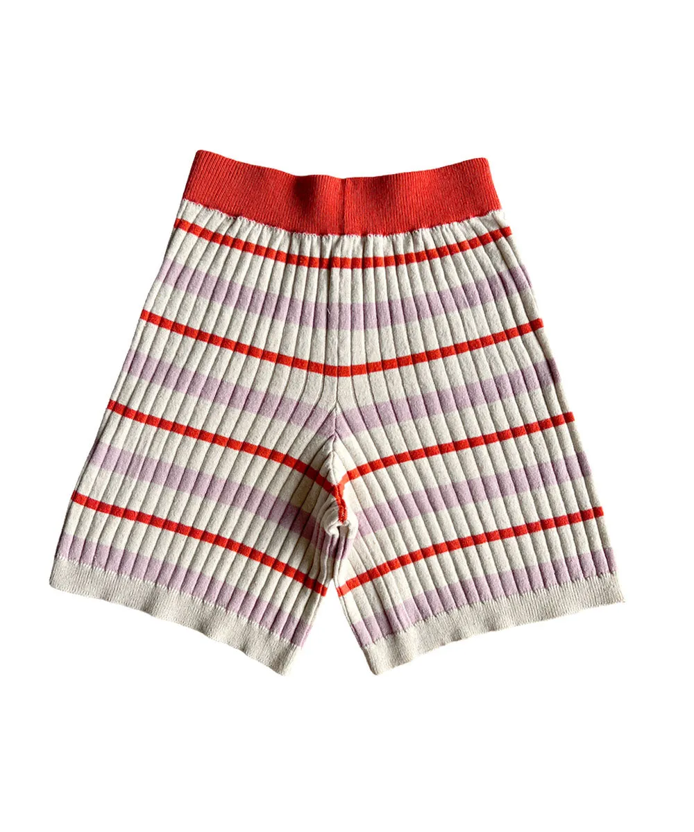 Tenby Board Shorts Orchid Stripe - Child