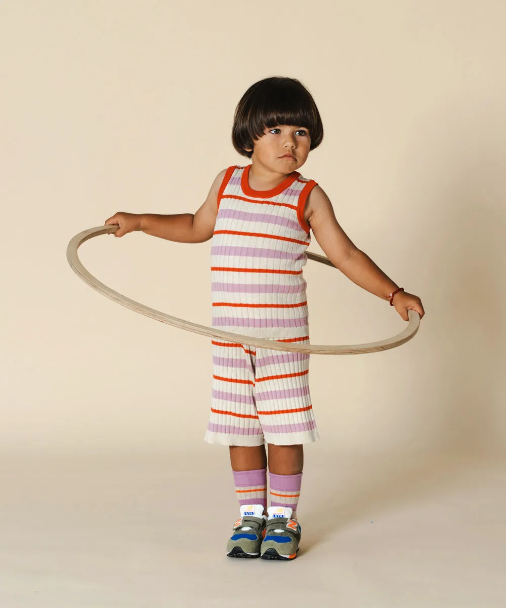 Tenby Board Shorts Orchid Stripe - Child