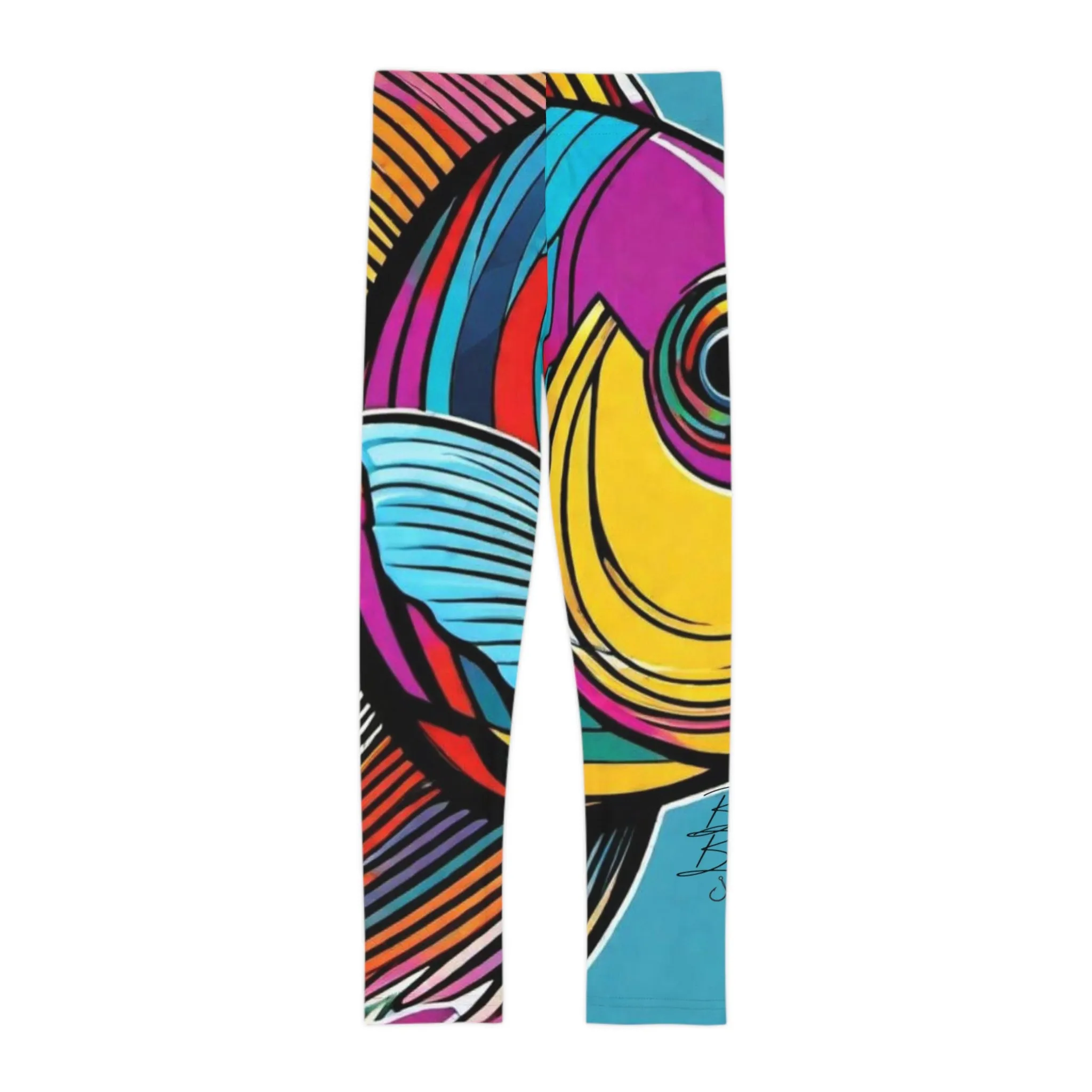 Vibrant Snapper Kids Leggings