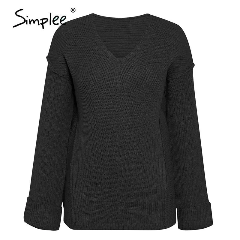 Women's Sweaters V Neck