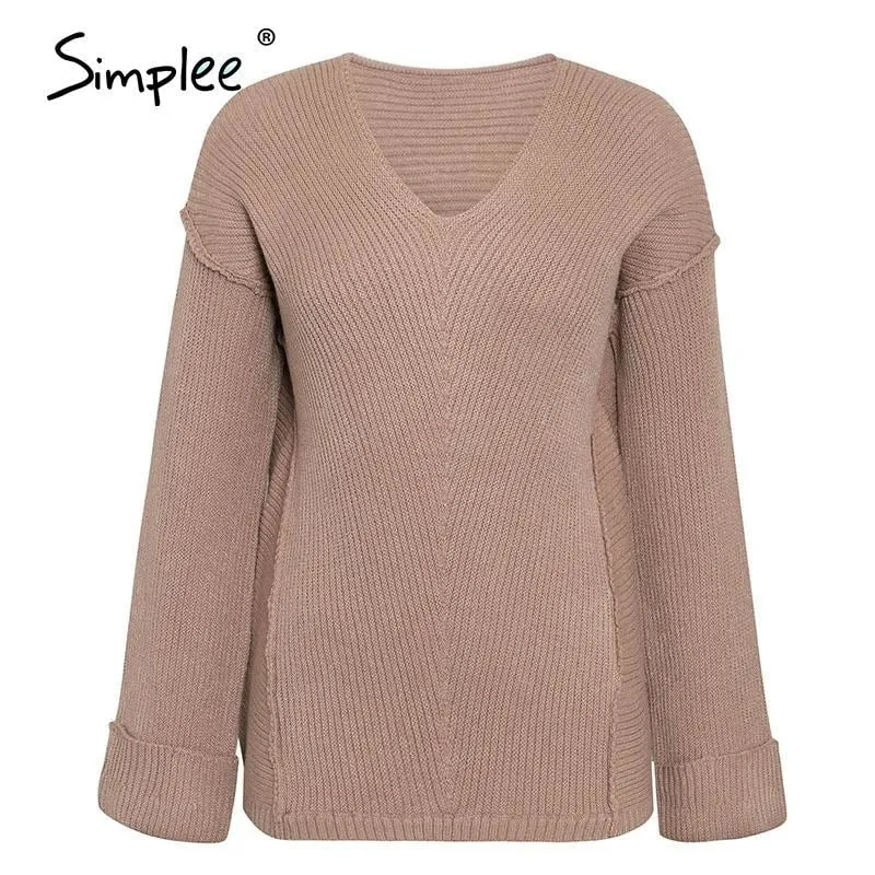 Women's Sweaters V Neck