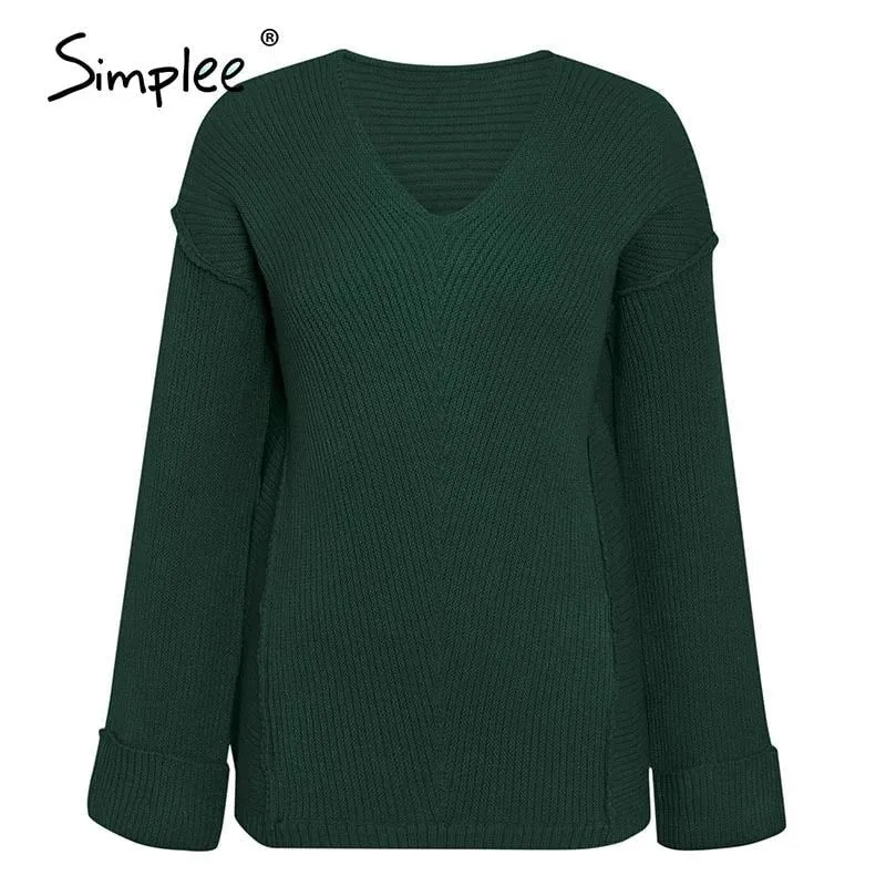Women's Sweaters V Neck