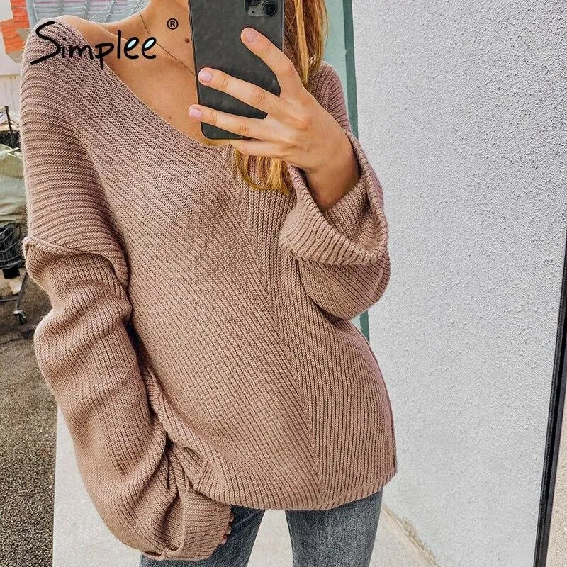 Women's Sweaters V Neck